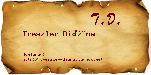 Treszler Diána névjegykártya